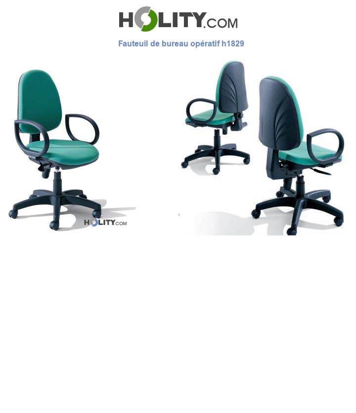 Fauteuil de bureau opératif h1829