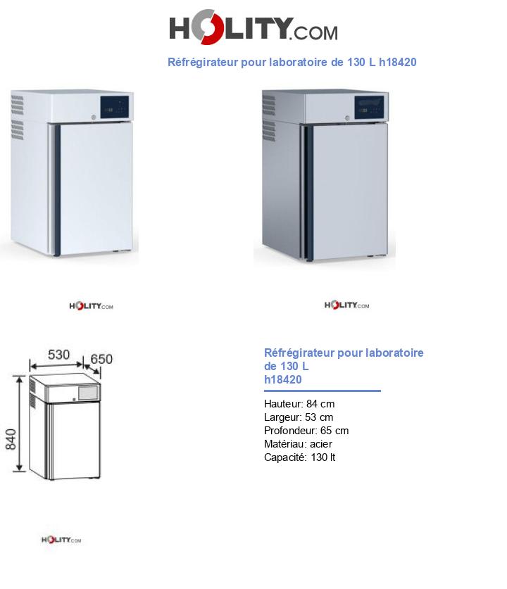 Réfrégirateur pour laboratoire de 130 L h18420