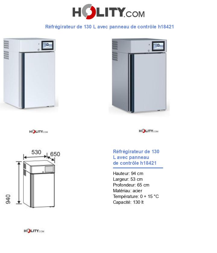 Réfrégirateur de 130 L avec panneau de contrôle h18421