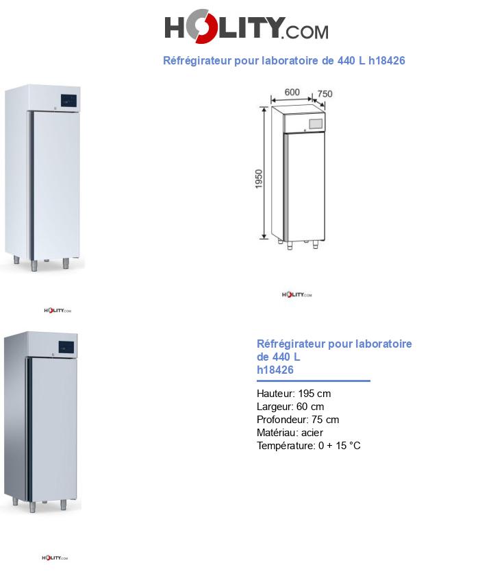 Réfrégirateur pour laboratoire de 440 L h18426