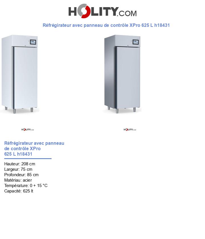 Réfrégirateur avec panneau de contrôle XPro 625 L h18431