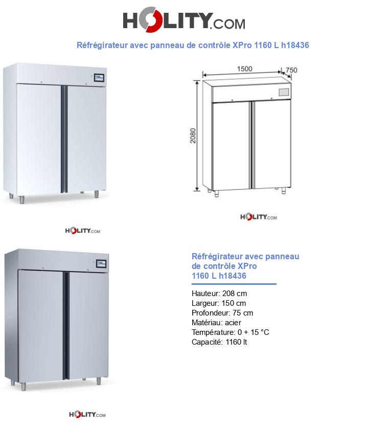 Réfrégirateur avec panneau de contrôle XPro 1160 L h18436