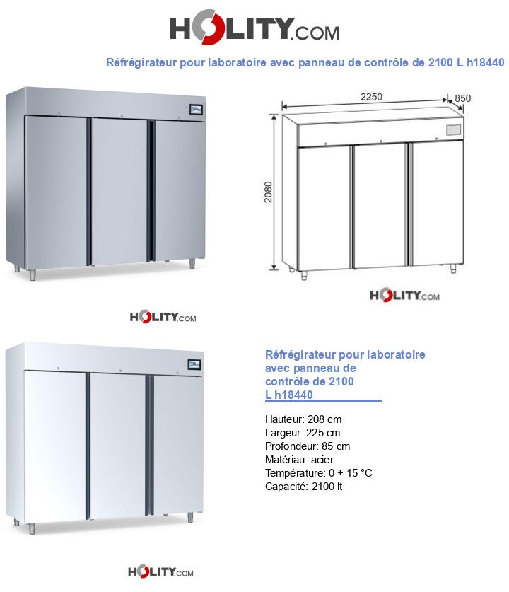 Réfrégirateur pour laboratoire avec panneau de contrôle de 2100 L h18440