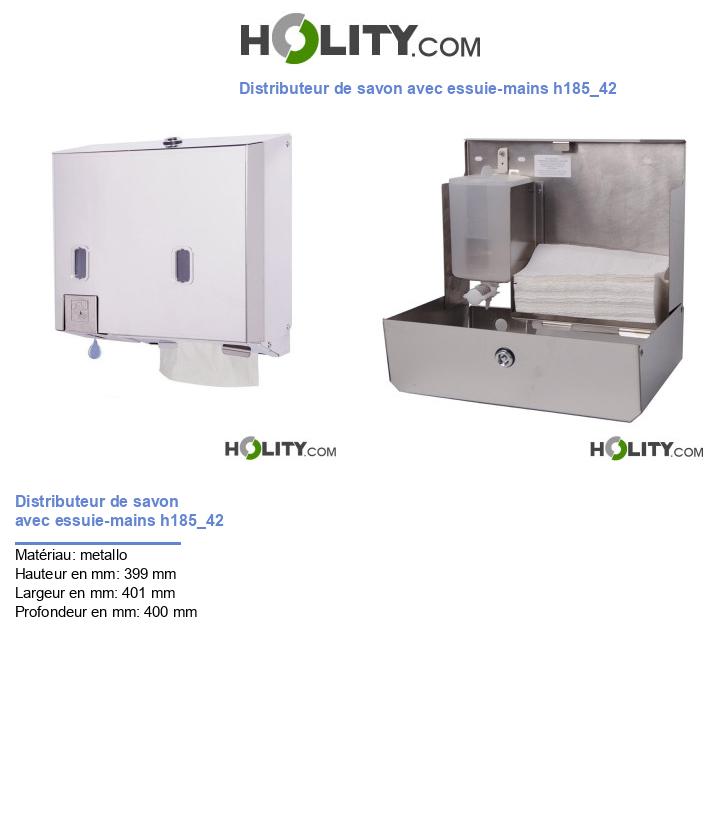 Distributeur de savon avec essuie-mains h185_42