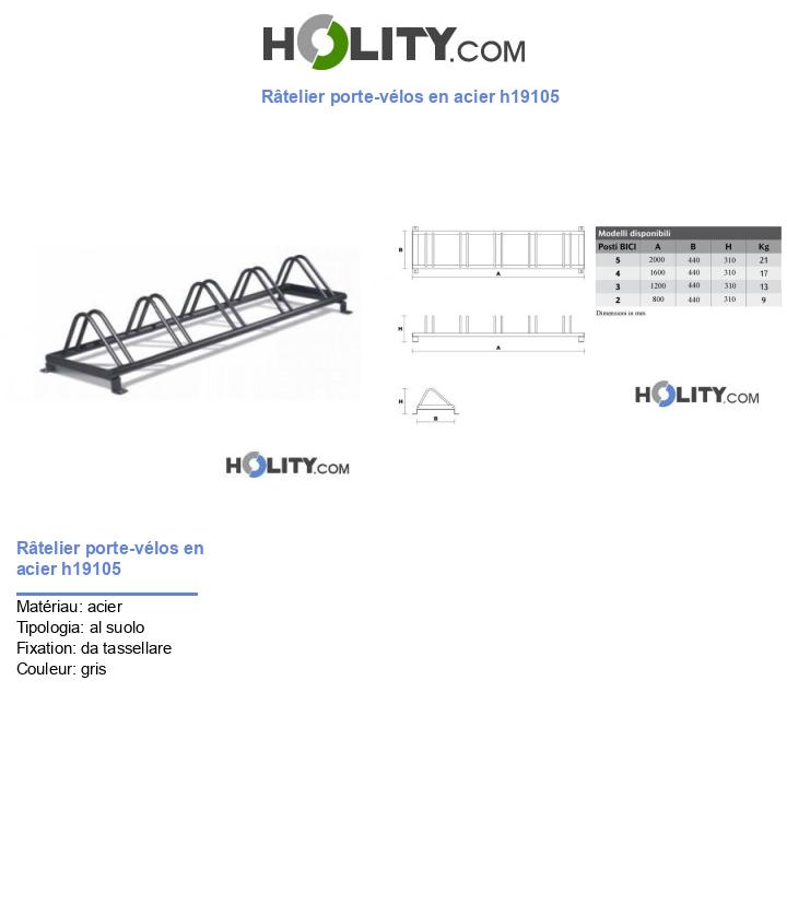 Râtelier porte-vélos en acier h19105