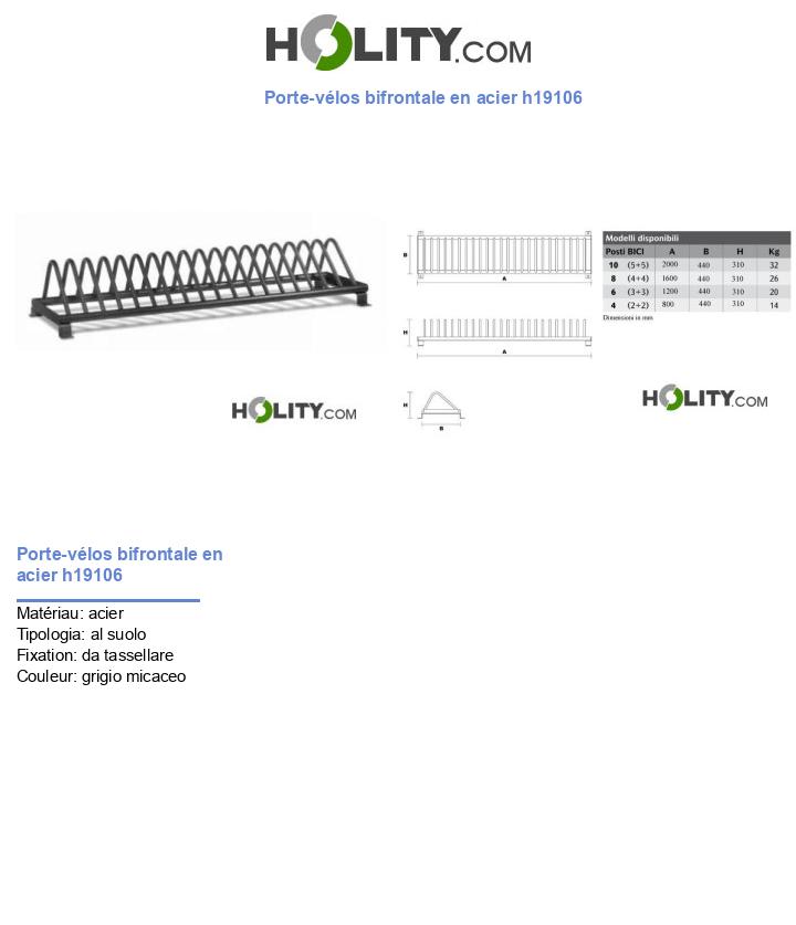 Porte-vélos en acier h19106