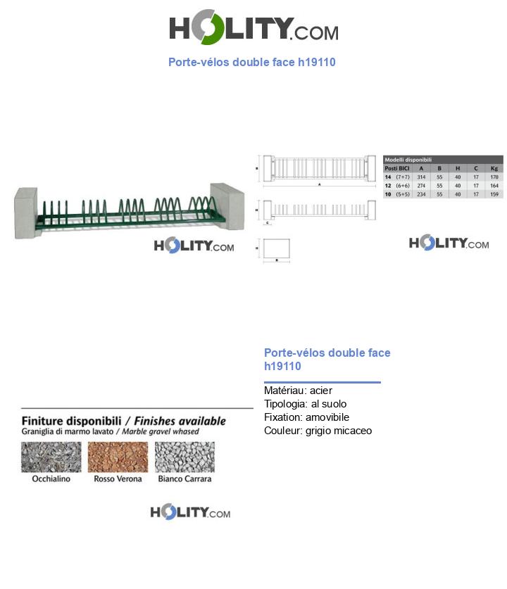 Porte-vélos double face h19110
