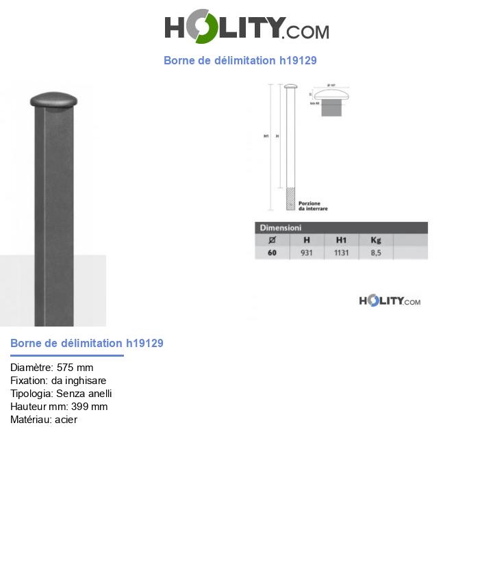 Borne de délimitation h19129