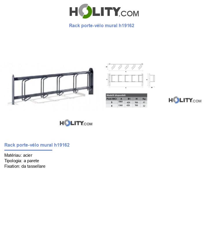 Rack porte-vélo mural h19162