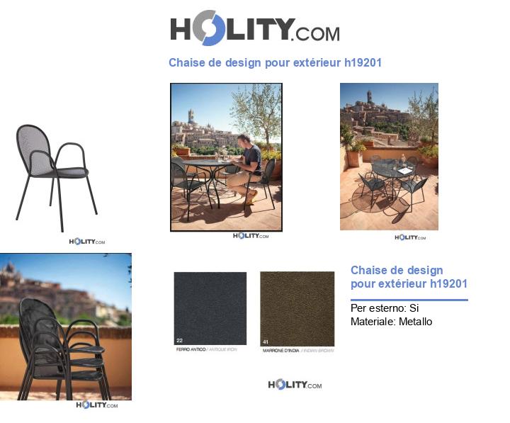 Chaise de design pour extérieur h19201