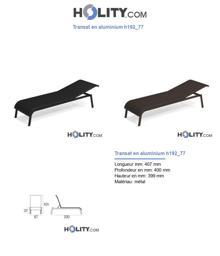 Transat en aluminium h192_77