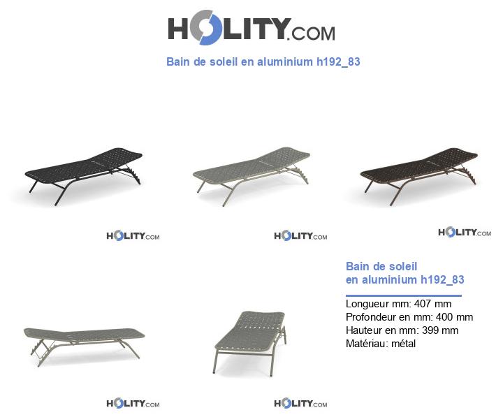 Bain de soleil en aluminium h192_83