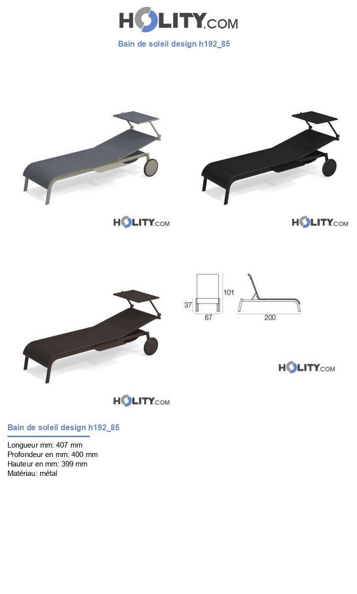 Bain de soleil design h192_85