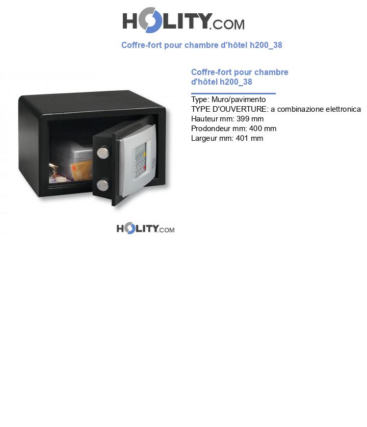 Coffre-fort pour chambre d'hôtel h200_38