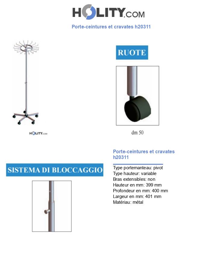 Porte-ceintures et cravates h20311