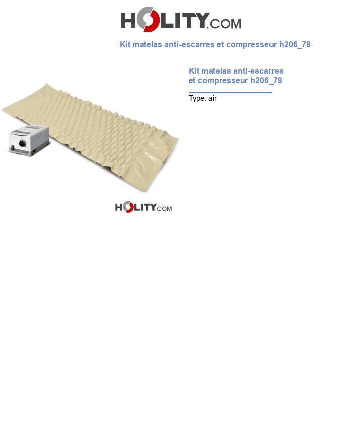 Kit matelas anti-escarres et compresseur h206_78