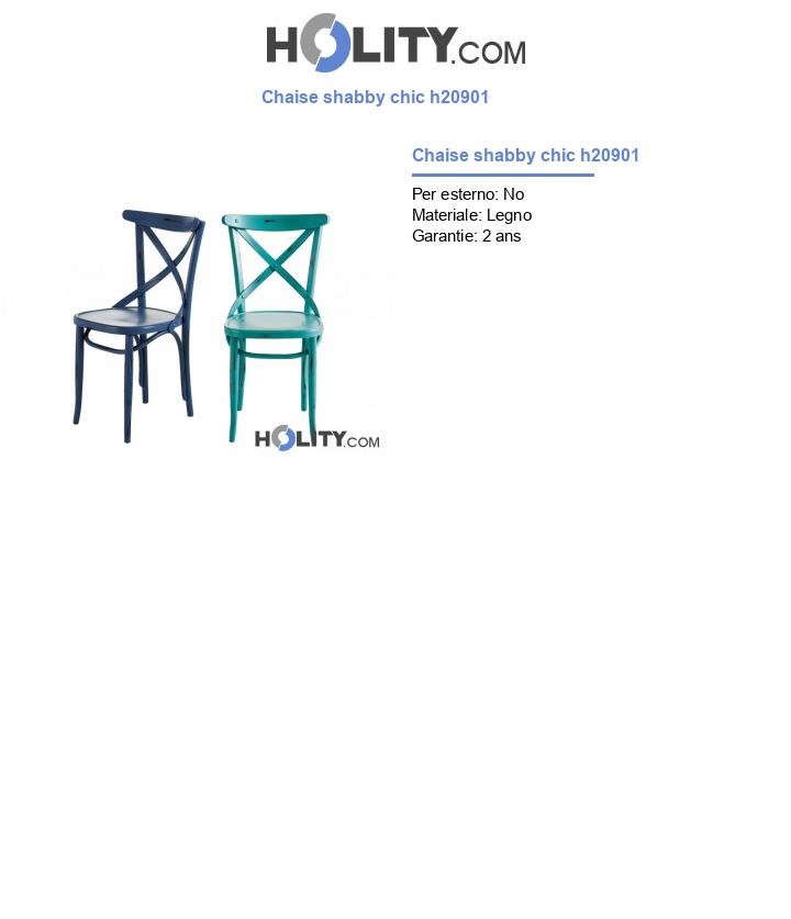 Chaise shabby chic h20901