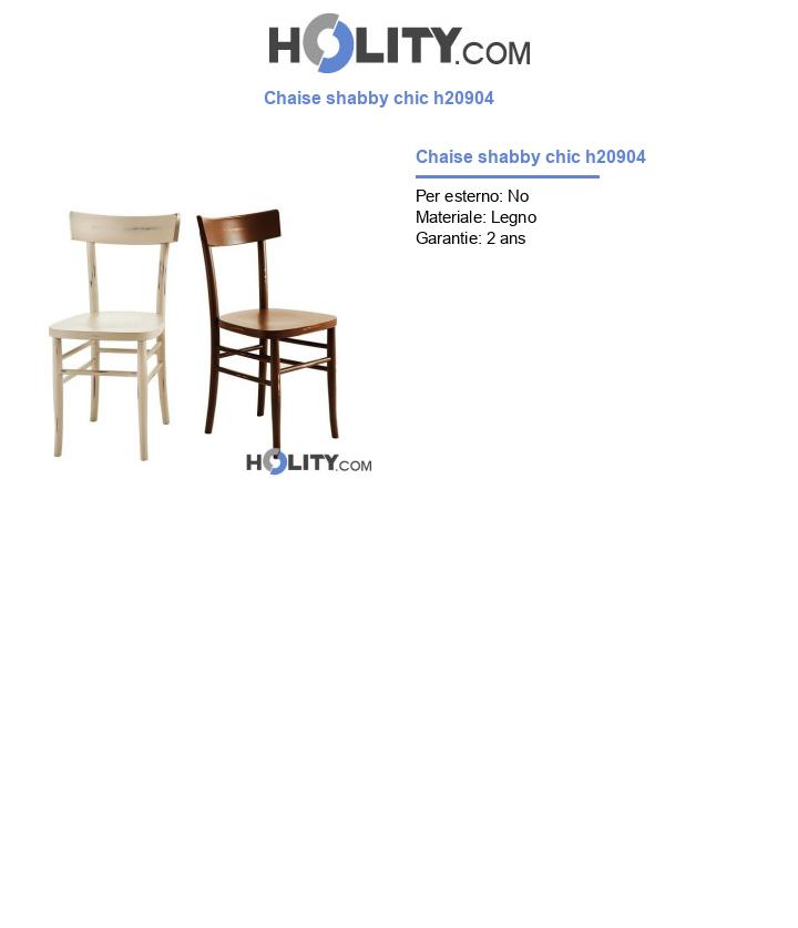 Chaise shabby chic h20904