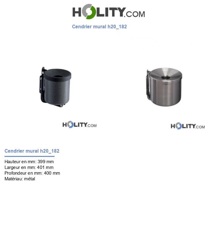 Cendrier mural h20_182