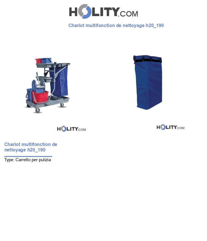 Chariot multifonction de nettoyage h20_190