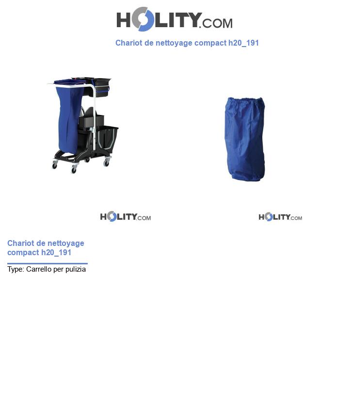 Chariot de nettoyage compact h20_191