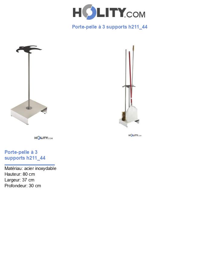 Porte-pelle à 3 supports h211_44