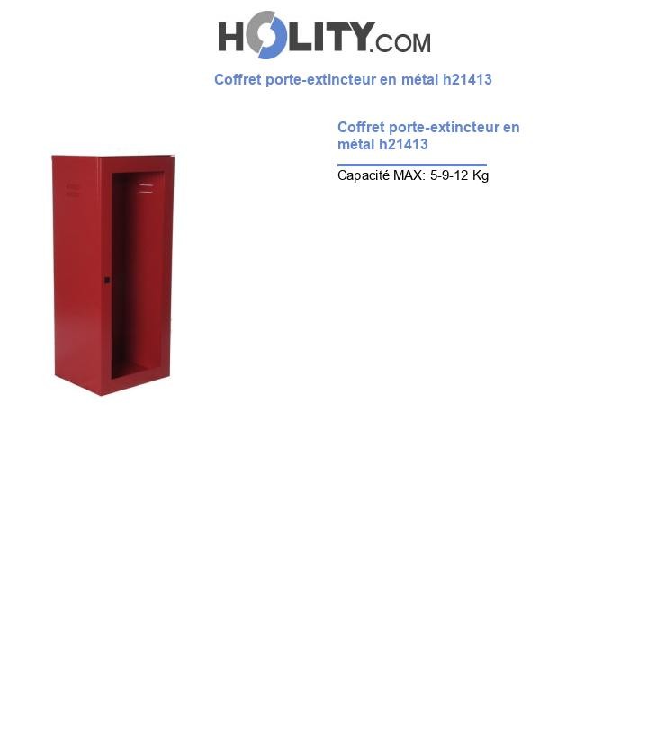 Coffret porte-extincteur en métal h21413