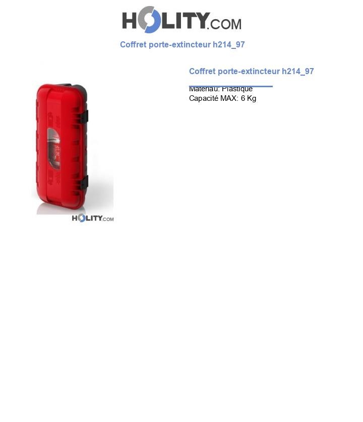 Coffret porte-extincteur h214_97