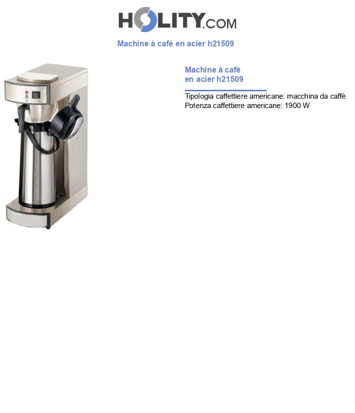 Machine à café en acier h21509