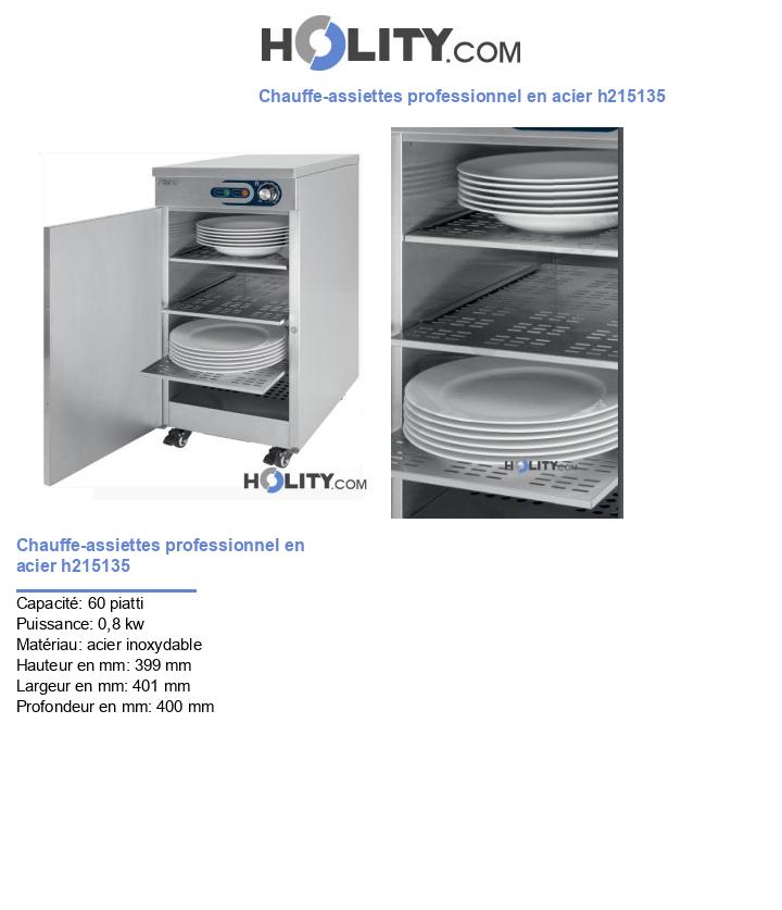 Chauffe-assiettes professionnel en acier h215135