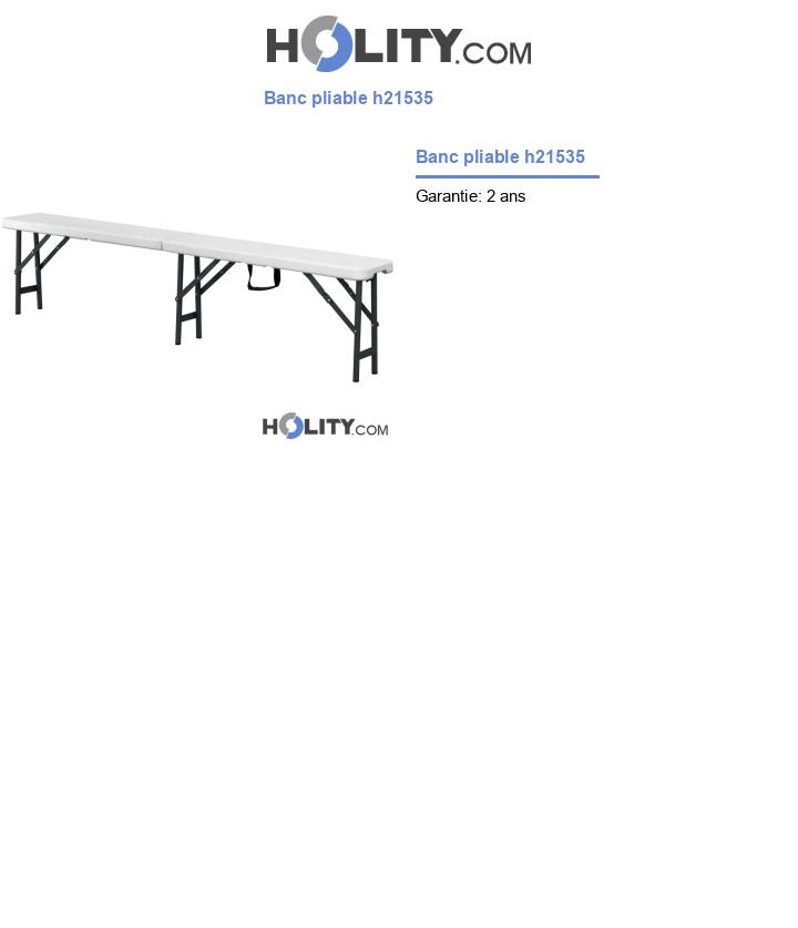 Banc pliable h21535