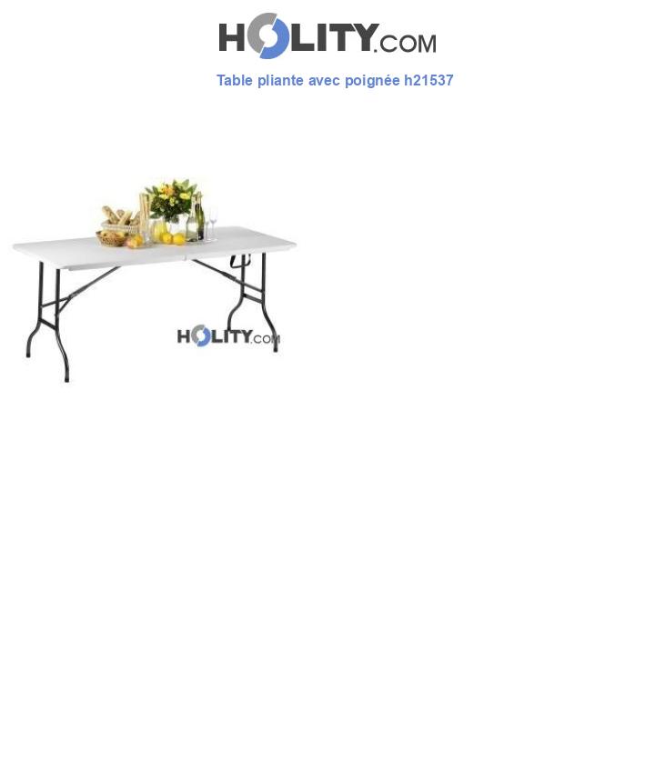 Table pliante avec poignée h21537