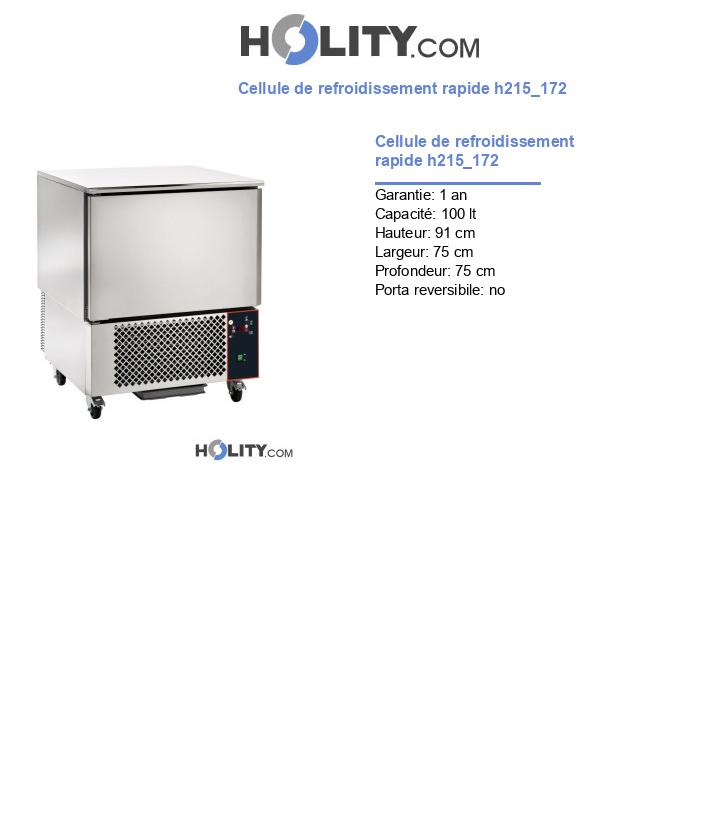 Cellule de refroidissement rapide h215_172