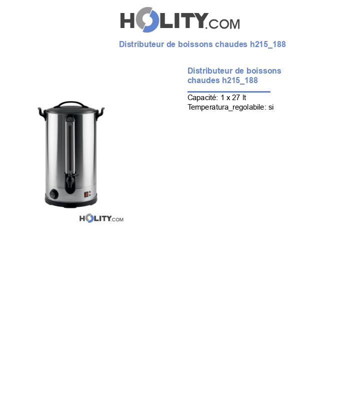 Distributeur de boissons chaudes h215_188