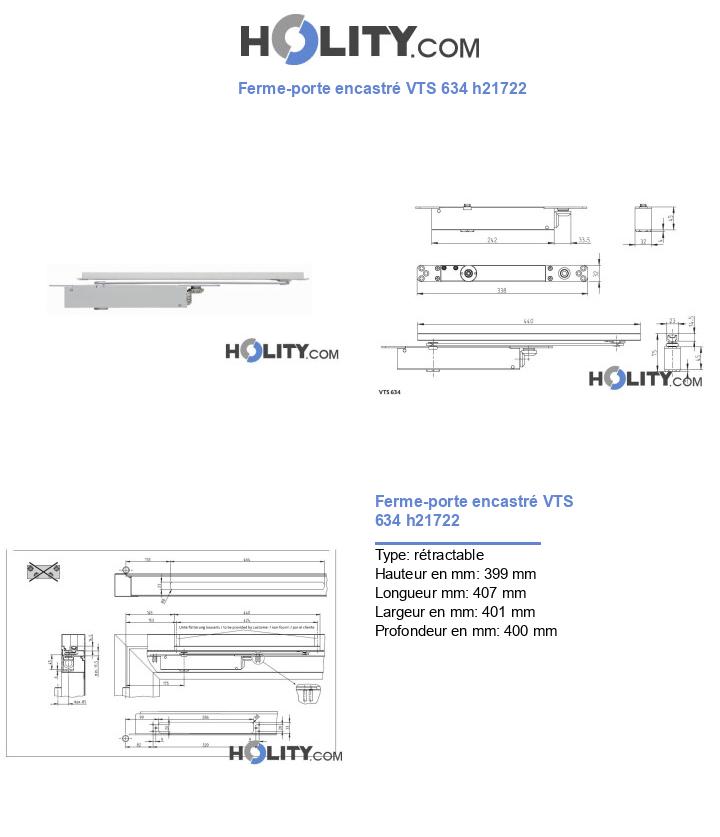 Ferme-porte encastré VTS 634 h21722