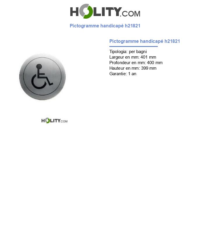 Pictogramme handicapé h21821