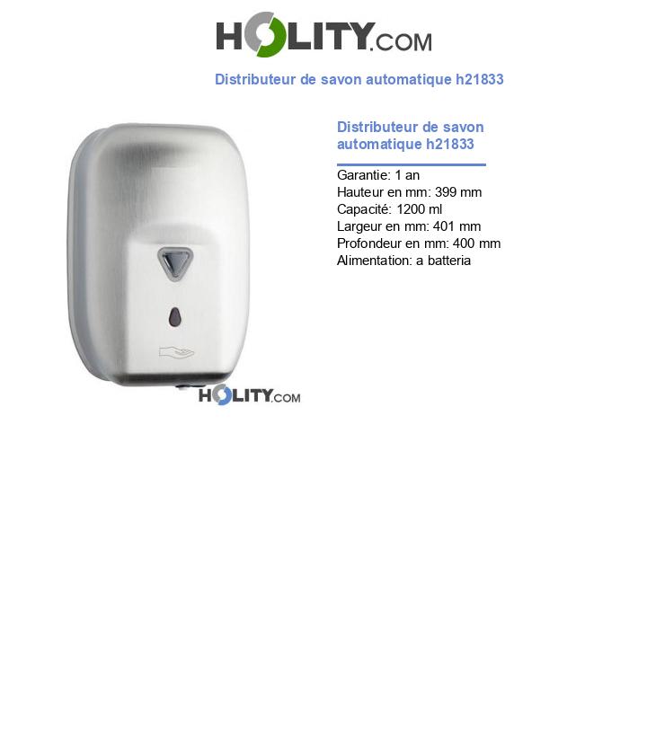 Distributeur de savon automatique h21833