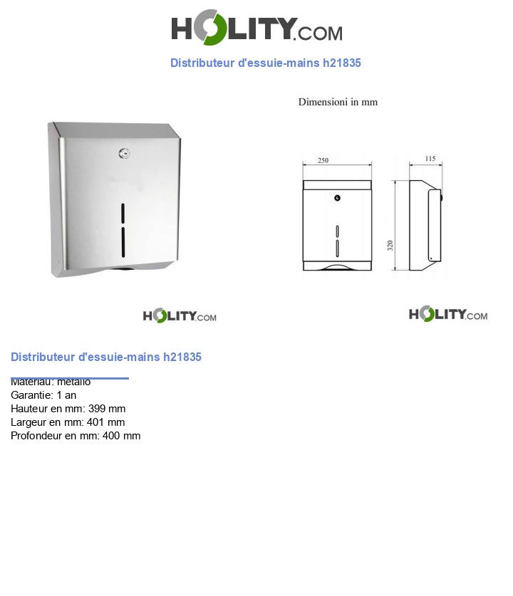 Distributeur d'essuie-mains h21835