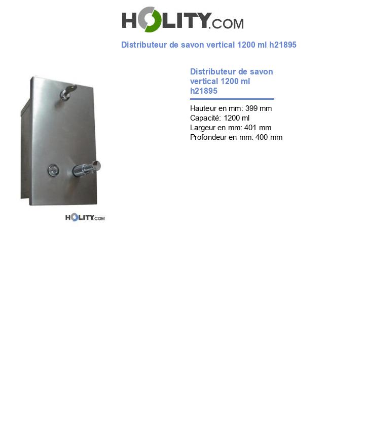 Distributeur de savon vertical 1200 ml h21895