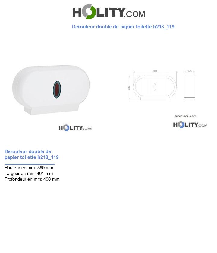 Dérouleur double de papier toilette h218_119