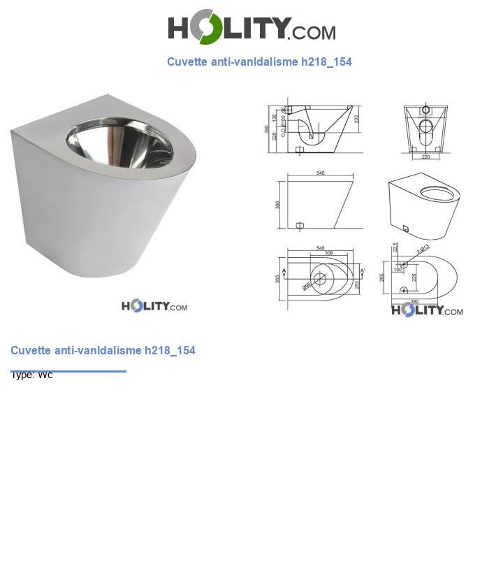 Cuvette anti-vanldalisme h218_154