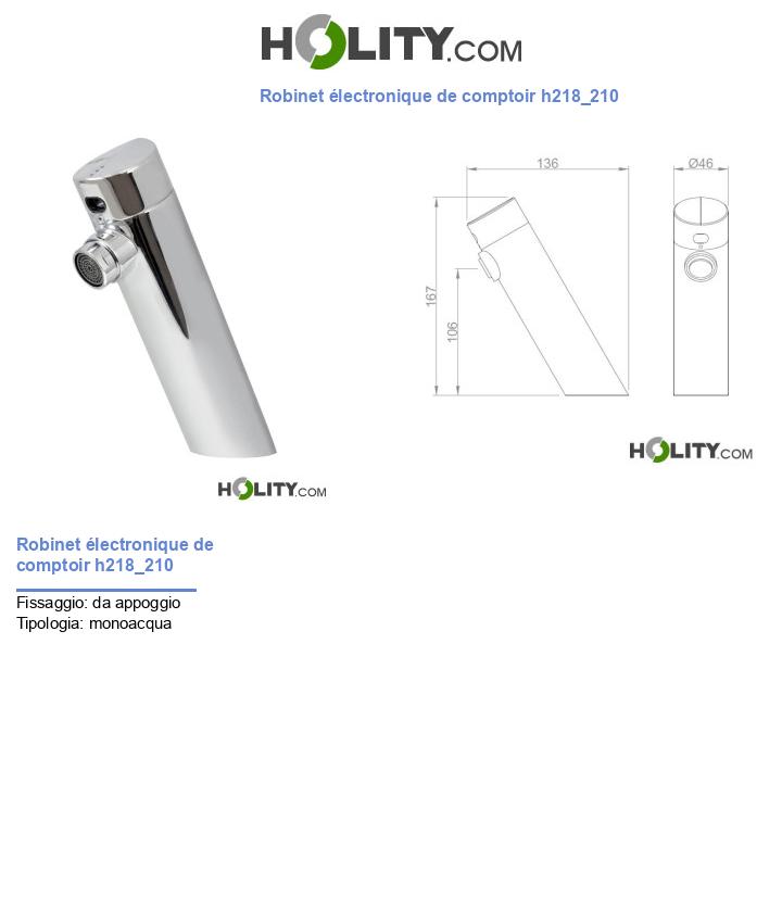 Robinet électronique de comptoir h218_210