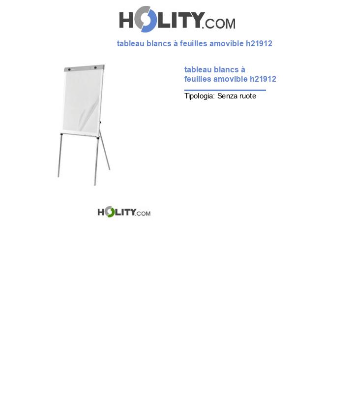 tableau blancs à feuilles amovible h21912
