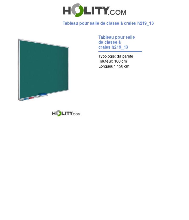 Tableau pour salle de classe à craies h219_13