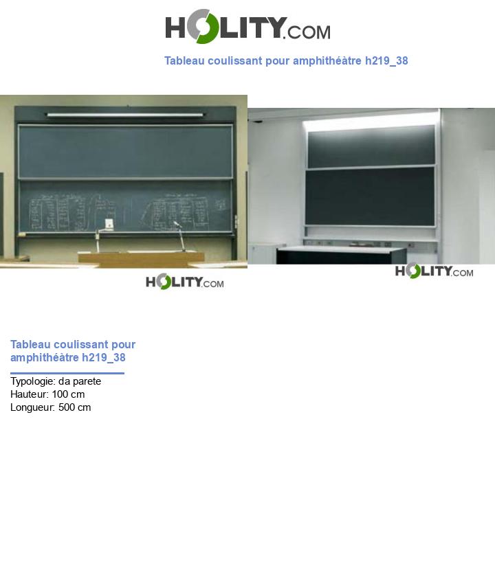 Tableau coulissant pour amphithéàtre h219_38