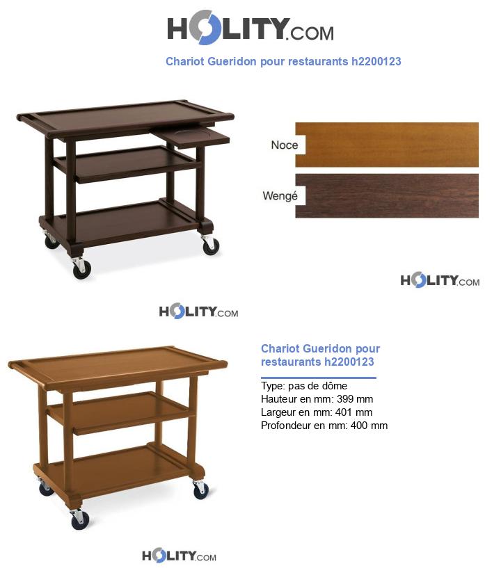 Chariot Gueridon pour restaurants h2200123