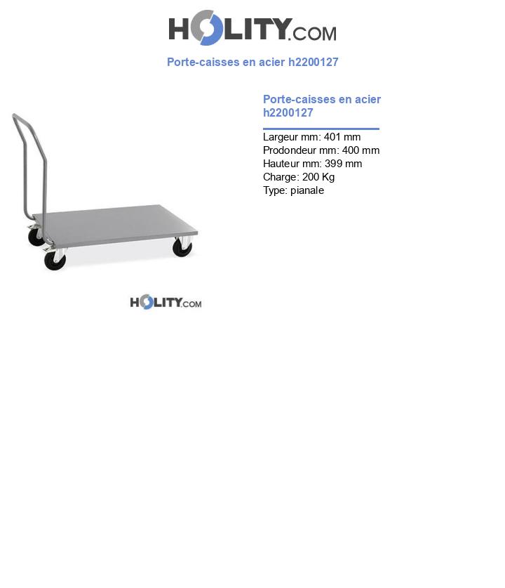 Porte-caisses en acier h2200127