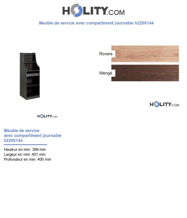 Meuble de service avec compartiment journalier h2200144
