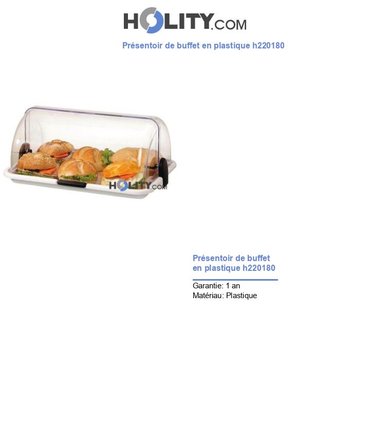 Présentoir de buffet en plastique h220180