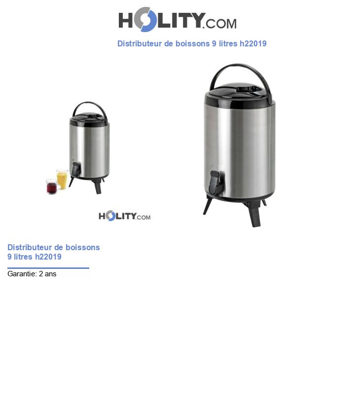 Distributeur de boissons 9 litres h22019